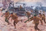 Steve Noon (Orpington, Kent 1964-) US landing on Salerno beach during Operation Avalanche - 2020 [9 Sept. 1943]