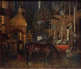 Vasily Vasilyevich Vereshchagin (1842-1904) В Успенском соборе (In the Assumption Cathedral during the French occuption of Moscow) - Холст, масло c.1895