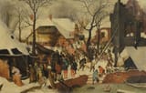 Pieter Brueghel the Younger (Brussels, Duchy of Brabant, Holy Roman Empire 1564-c.1638 Antwerp, Duchy of Brabant, Holy Roman Empire) The Adoration of the Magi in the snow - Oil on an oak panel