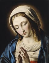 Attributed to Giovanni Battista Salvi da Sassoferrato (Sassoferrato, March of Ancona, State of the Church 1609-1685 Rome, State of the Church) The Virgin in Prayer - Oil on canvas
