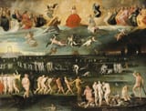 Antoine Caron (Beauvais, Île-de-France, Kingdom of France 1521-1599 Paris, Kingdom of France) Judgment day - Oil on panel