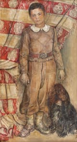 Ecaterina &#039;&#039;Titi&#039;&#039; Filionescu Murnu (Romanian, 1906-1982) Two Friends - Oil on canvas