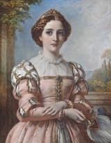 Thomas Francis Dicksee (London, England, U.K. 1819-1895 ibidem) Beatrice- &#039;&#039;I wonder that you will still be talking, Signior Benedick, nobody marks you.&#039;&#039;, &#039;Much ado about nothing&#039; Act I Scene I - Oil on canvas 1883