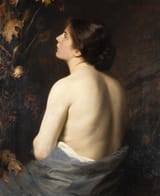 Willi Döring (Berlin, Kingdom of Prussia, C.G. 1850-1915 Berlin, German Reich) Rückenakt (Back nude) - Öl auf Leinwand 1883