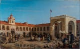 Petr Petrovich Vereshchagin (Perm, Perm Governorate, Russian Empire 1834-1886 ibidem) Апраксин рынок в Санкт-Петербурге (Apraksin Market in Saint Petersburg) - Холст, масло 1862
