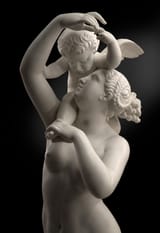 After Charles Auguste Fraikin (Herentals, Central Brabant, Kingdom of the Netherlands 1817-1893 Schaarbeek, Province of Brabant, Kingdom of Belgium) L&#039;Amour Captif (Cupid held captive) - White Marble (view 6)