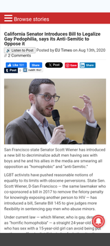 gay jew pedo California senator