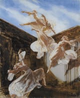 Adrien Désiré Étienne (Bulgnéville, Vosges, French Republic 1885-1961 Pontoise, Seine-et-Oise, French Republic) Young ladies dancing - Oil and gouache