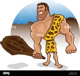 angry caveman ready to bonk