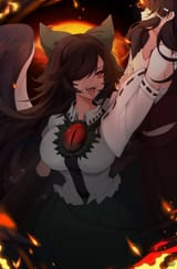okuu finally got her hands on reimu