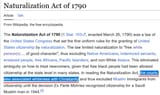 immigration 1790