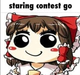 reimu stare
