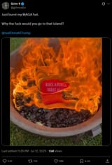 TrumpHatBurnPedo