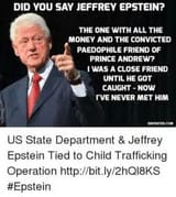 Clinton epstein child trafficing