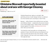 Ghislaine - Clooney - BJ