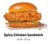 Popeye&#039;s spicy chicken sandwich