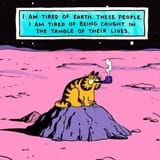 garfield tired