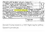 trump epstein flight log