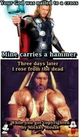 jesus vs thor