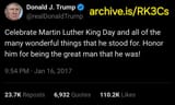 Trump Martin Luther King Jr 2017