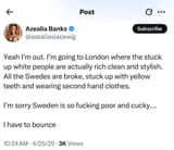 azealia banks sweden