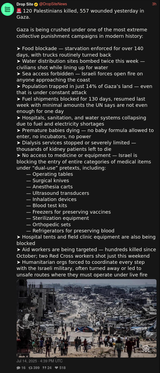 Screenshot 2025-07-14 at 21-14-34 Drop Site (@DropSiteNews) 🚨 120 Palestinians killed 557 wounded yesterday in Gaza. Gaza is being crushed under one of the most extreme collective punishment campaigns in modern history ➤ Food blockade — st[...]