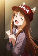 1girl, anime art, official art, spice and wolf, indoors, medieval inn, close-up s-1435854000