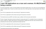 applications as a woman