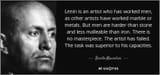 mussolini on lenin