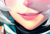 AI pink wolfgirl lips