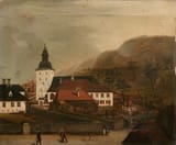 Domkirken i Bergen av Ukjent, kunstner