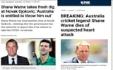 Shane-Warne-Novak-Djokovic-Deport-Athlete-COVID-19-Vaccine-Vaxx-Australian-Cricket-Legend-Dies-Of-Suspected-Heart-Attack-Aged-52-Die-Off-Irony