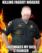 Killing-faggot-Niggers-Only-makes-my-dick-stronger-meme-11564
