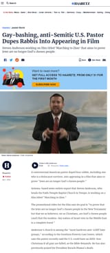 Based Pastor Steven Anderson angry hysterical Jews haaretz