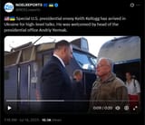 Special U.S. presidential envoy Keith Kellogg has arrived in Ukraine for high-level talks 14-07-2025 welcomed by head of the presidential office Andriy Yermak HD