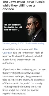 jews must leave Russia while they still can