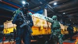 Taiwanese troops train in subway