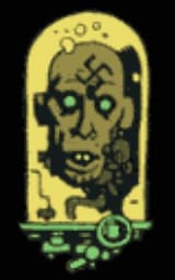 Nazi head in a jar