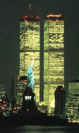 twin towers statue of liberty