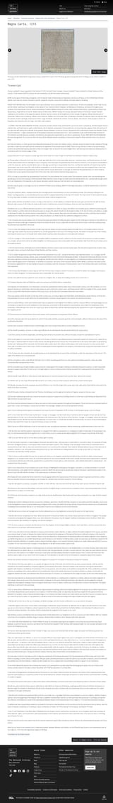 Magna Carta Clauses 1215AD