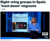hunt down migrants spain
