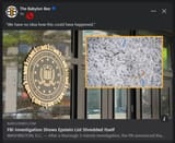 Epstein List FBI shredded