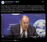 Russia mocks Trump’s 50-day ultimatum, &#039;We’ve survived 50 days, 24 hours, 100 days—we’ll handle sanctions too,&#039; Foreign Minister Sergey Lavrov 15-07-2025
