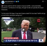 Trump said he will be ready to impose tariffs—and potentially sanctions—on Russia in 50 days, though he did not specify the exact measures. 15-07-2025 HD