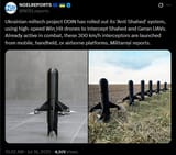 Ukrainian miltech project ODIN has rolled out its &#039;Anti Shahed&#039; system, using high-speed Win_Hit drones to intercept Shahed and Geran UAVs. 16-07-2025