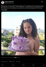 Martyrdom of the child Judy Suleiman in Suweida
