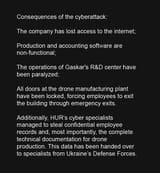 Ukrainian media report that the Defence Intelligence of Ukraine carried out a cyberattack on the Russian company &#039;Gaskar Integration&#039; 15-07-2025 P1