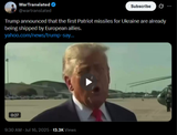 Trump announced that the first Patriot missiles for Ukraine are already being shipped by European allies. 16-07-2025 HD