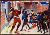 Maugis_fighting_the_Saracen_Noiron_in_Aigremont