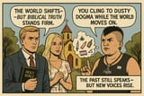 Epic Pagan Faithful Stance and Defiant Words